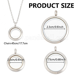 Набор для самостоятельного изготовления ожерелья с плавающими подвесками DIY-DR0001-18