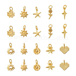 20шт 10 стильные латунные подвески KK-CD0001-24