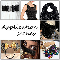 Блестящие пластиковые блестки эластичные бусины OCOR-WH0047-80