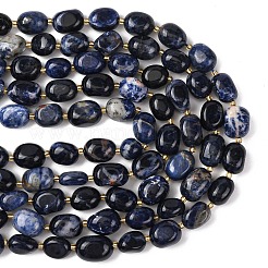 Природный содалит бисер нитей&nbsp;G-G453-D02-01