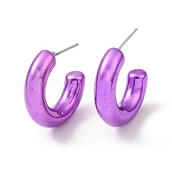 Кольцо акриловые серьги-гвоздики EJEW-P251-36