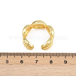 Латунные регулируемые манжеты для женщин RJEW-H256-18G