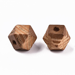 Perle di legno naturale verniciate&nbsp;WOOD-T021-52B-09