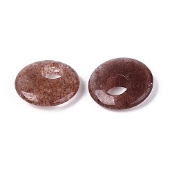 Natürliche Erdbeer-Quarz-Anhänger&nbsp;G-T144-42B