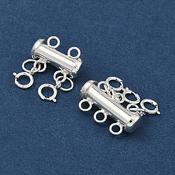 Застежки-слайдеры из стерлингового серебра s925 HJEW-PH02087