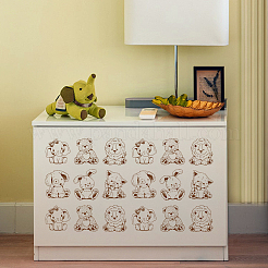 Самоклеящийся трафарет для шелкографии DIY-WH0338-145