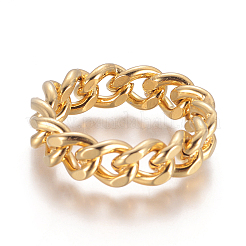 Кольца унисекс из нержавеющей стали 304&nbsp;LS-RJEW-L093-02G-18mm