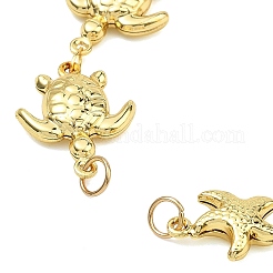 Armbänder aus Edelstahl 304 mit Schildkröten- und Seesternmotiven&nbsp;AJEW-JB01604