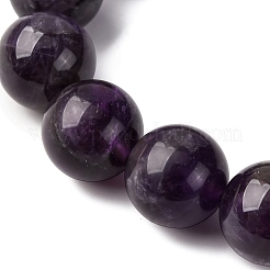 Природный аметист нитей бисера G-E481-03-12mm
