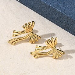 Pendientes de acero inoxidable 304 para mujer&nbsp;EJEW-K333-38G