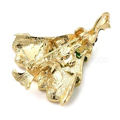 Рождественские броши из цветного сплава со стразами&nbsp;LS-JEWB-U009-10D