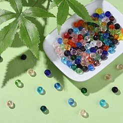 Граненые прозрачные стеклянные бусины rondelle GLAA-YW0001-84B