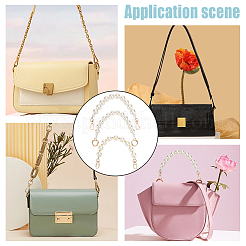 3 шт. 3 стиля пластиковых ремешков для сумок с бусинами из искусственного жемчуга DIY-WR0002-46