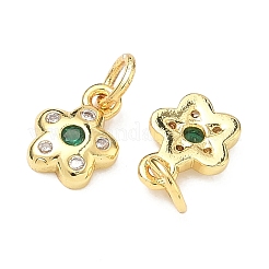 Латунные микро проложить кубического циркония подвески&nbsp;KK-P348-05G-02