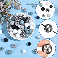 100 Stück Silikonperlen&nbsp;SIL-PA0001-40B