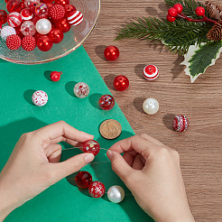 Kits de perles de Noël rondes à faire soi-même&nbsp;DIY-PH0034-05
