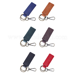 6шт 6 цвета брелок из сплава HJEW-GL0001-18