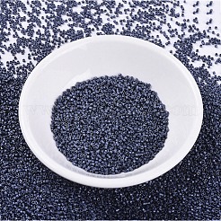MIYUKIデリカビーズ  シリンダー  日本製シードビーズ  11/0  （db0301)マットガンメタル  1.3x1.6mm  穴：0.8mm  約10000個/袋  50 G /袋&nbsp;SEED-X0054-DB0301