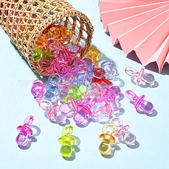 50шт прозрачные акриловые подвески&nbsp;TACR-YW0003-25