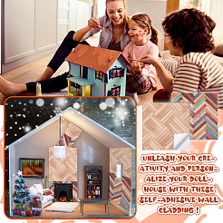 12 шт. 2-х цветные самоклеящиеся наклейки на стену из ПВХ DIY-GA0007-05A