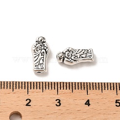 Сплавочные овальные бусины тибетского стиля  FIND-C043-051AS