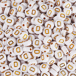 500pcs Plattierung Acrylperlen&nbsp;PACR-TADJ0001-01D