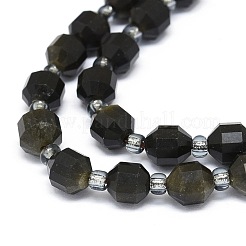 Натуральный золотой блеск обсидиана G-O201B-20