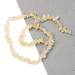 Природный цитрин бисер нитей G-P332-51