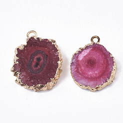 Естественно druzy агат подвески&nbsp;X-G-N325-04D