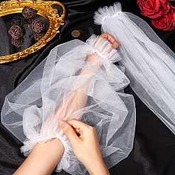 Кружевные рукава из полиэстера&nbsp;AJEW-WH20001-38B-01