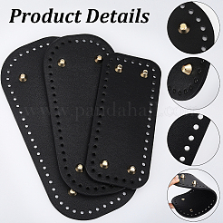 3 шт. 3 стиля вязание крючком сумки из искусственной кожи подкладка для формирования низа ногтя&nbsp;DIY-CL0002-15