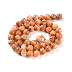 Нити бусин цвета натуральной бирюзы&nbsp;TURQ-U001-02B