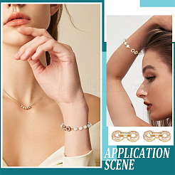 Проложить латунный прозрачный кубический цирконий над застежками&nbsp;FIND-WH0156-22G