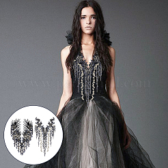 2 шт. 2 стиля цветочный узор полиэстер кружево компьютерная вышивка орнамент аксессуары&nbsp;DIY-NB0014-56B