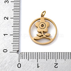 Подвески из нержавеющей стали 316 со стразами STAS-K258-39D-G