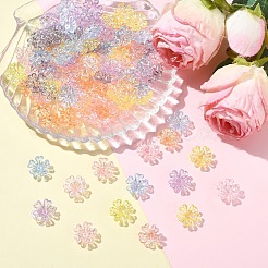 240шт 6 цвета покрытия акриловых бусин&nbsp;OACR-YW0003-94