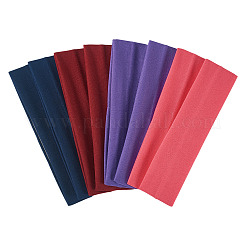 8 pz 4 fasce per capelli in tessuto di seta di latte colorate&nbsp;OHAR-TAD0001-01A