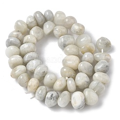 Fili di perline di pietra di luna grigia naturale&nbsp;G-RM250109-B9