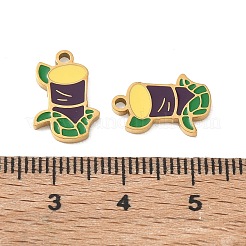 Anhänger aus emailliertem Edelstahl 304 mit Fruchtmotiven&nbsp;SA-CBA49D2-11G-03