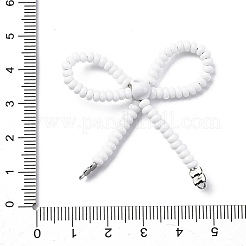 Perline di semi in lega e vetro con fiocco per lampadari&nbsp;PALLOY-D359-03A