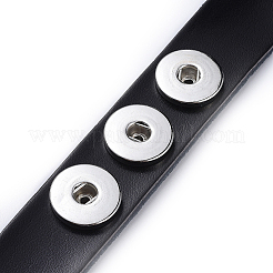 Кожа кусок браслет материалы&nbsp;LS-AJEW-R014-3