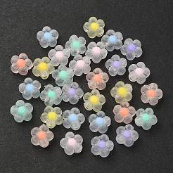 30шт 6 цвета прозрачные акриловые бусины TACR-YW0001-96