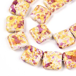 Синтетических нитей бирюзовые бусы TURQ-T004-09A-05