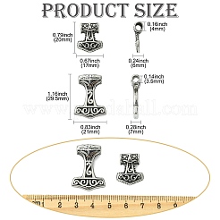 4 шт. 2 стиля подвески из нержавеющей стали 304&nbsp;STAS-CJ0002-86