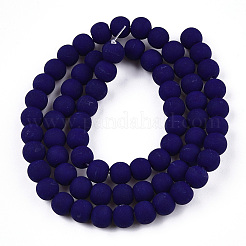 Непрозрачное стекло бисер нитей&nbsp;LS-GLAA-T032-P6mm-MD03