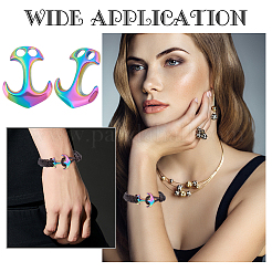 10 шт. ионное покрытие (IP) застежки-крючки из нержавеющей стали 304 STAS-UN0040-70