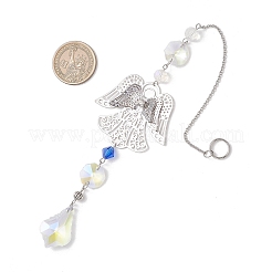 Стеклянные каплевидные подвесные ловцы солнца&nbsp;HJEW-JM04755-02