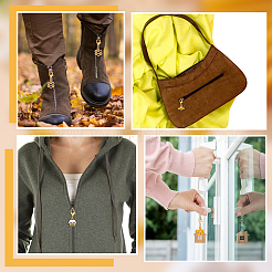 30 шт. 5 стиля подвеска из эмалевого сплава золотистого тона&nbsp;HJEW-GO00110