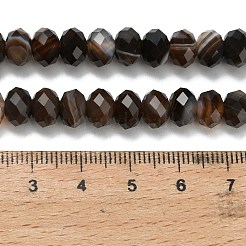 Натуральные полосатые агатовые бусы&nbsp;G-Z111-A01-03