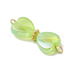 Подвески-коннекторы из прозрачного акрила цвета AB PALLOY-JF04434